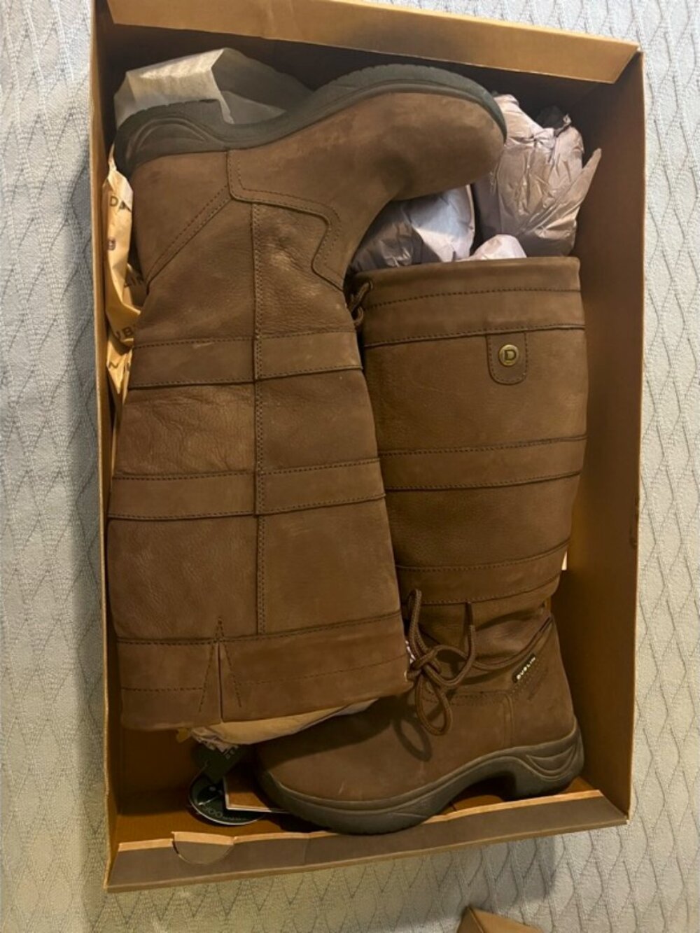 Dublin River Boots III Ladies Chocolate Size 8 Calf Size Regular